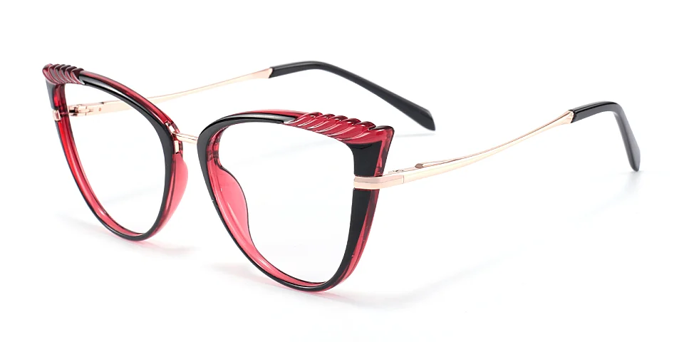 Jovi black red   Plastic  Eyeglasses