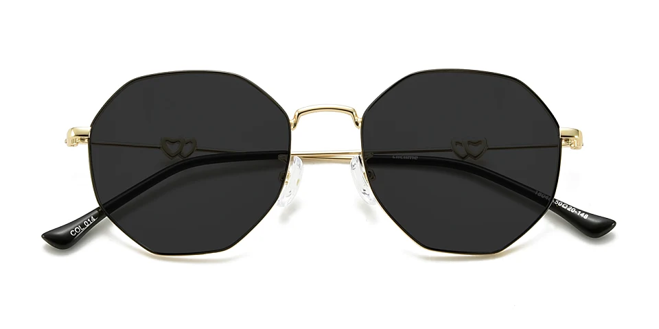 Megan gold   Metal  Sunglasses