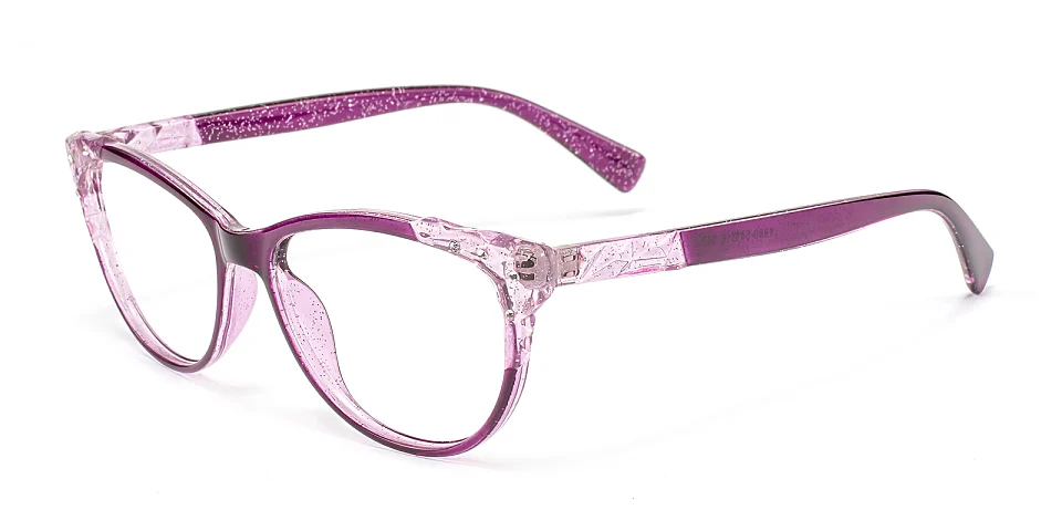 Yana purple   Plastic  Eyeglasses