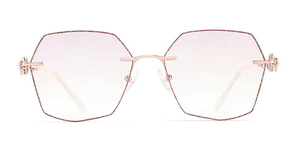 Diamond rose gold   Metal  Sunglasses