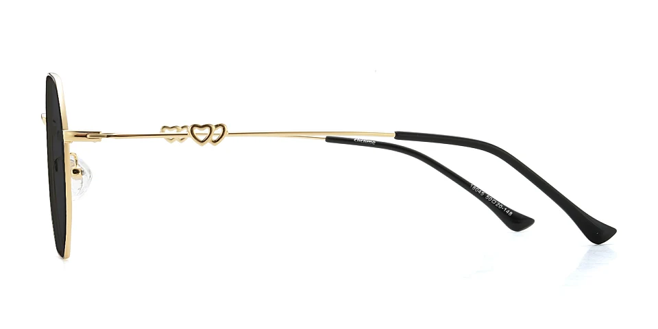 Megan gold   Metal  Sunglasses