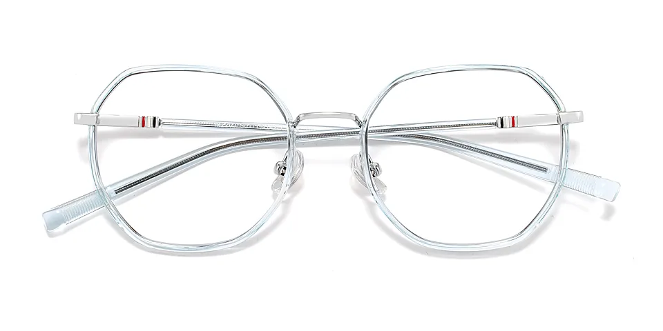 Lovely clear blue   Plastic  Eyeglasses