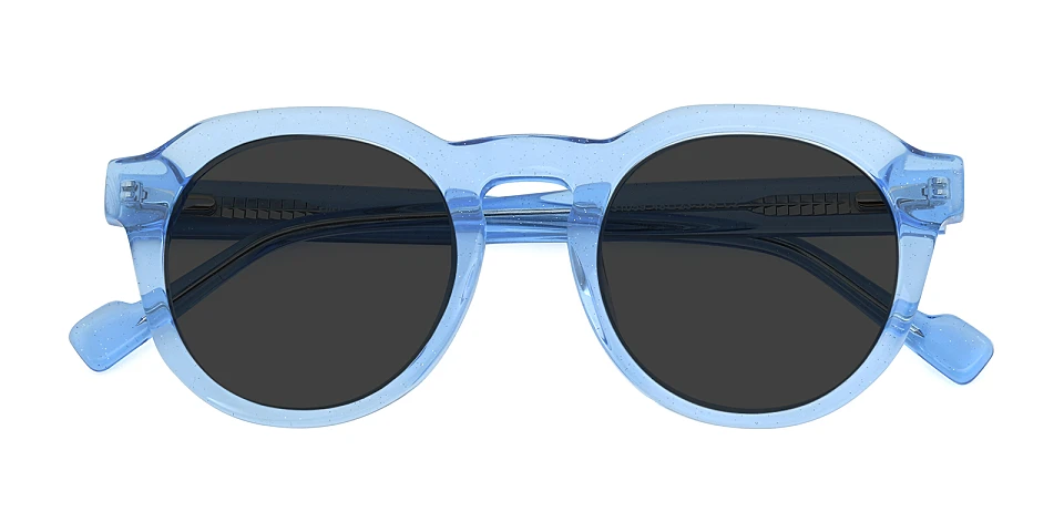 Fannie clear blue   Acetate  Sunglasses