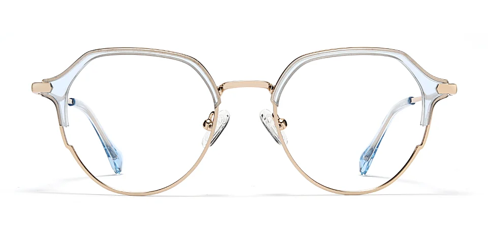 Kori clear blue   Metal  Eyeglasses