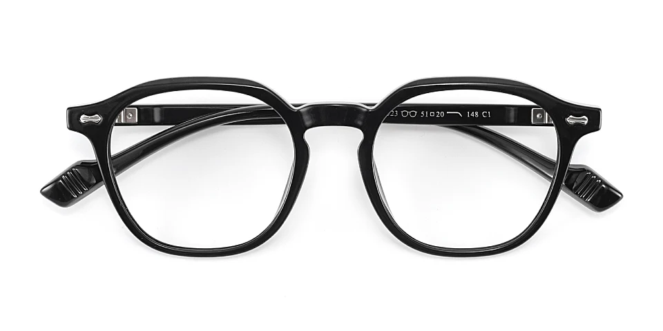 Devin black   Plastic  Eyeglasses