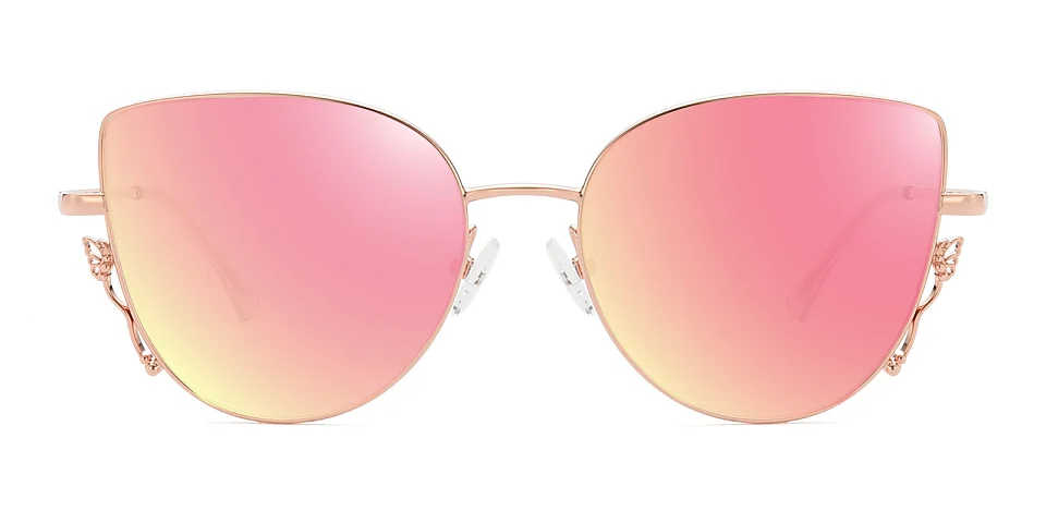 Hailey rose gold   Metal  Sunglasses