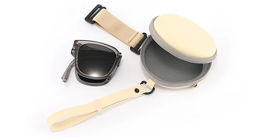 Fold grey   Plastic  Sunglasses