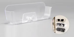 Chain_Clear Wall Mounted Glasses Storage Box