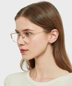 Joslyn gold   Metal  Eyeglasses, model view