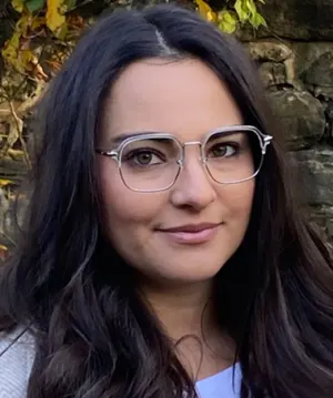 Lorene clear   Metal  Eyeglasses, model view