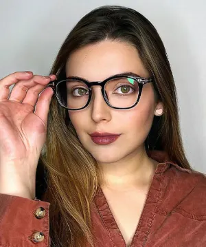 Katy warm tortoise   Plastic  Eyeglasses, model view