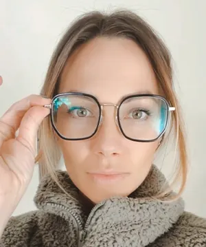 Sookie black   Plastic  Eyeglasses, model view