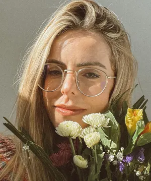 Joslyn gold   Metal  Eyeglasses, model view