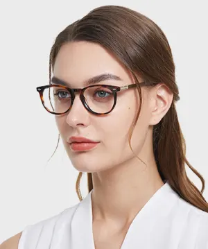 Greene warm tortoise   Acetate  Eyeglasses, model view