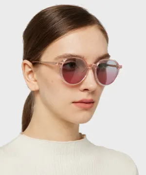 Lina pink clear   Plastic  Eyeglasses, model view