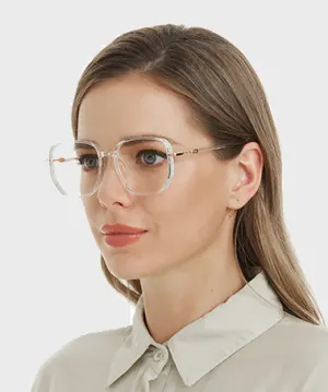 Gerda clear   Plastic  Eyeglasses, model view