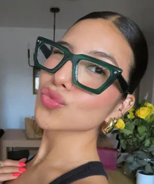 Amity green   Plastic  Eyeglasses, model view