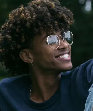 Joslyn gold   Metal  Eyeglasses, model view