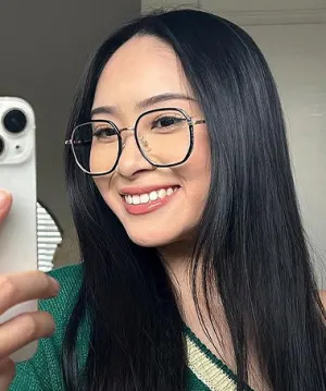 Love black   Plastic  Eyeglasses, model view