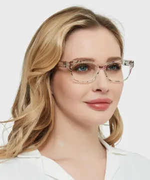 Greer clear floral   TR90  Eyeglasses, model view