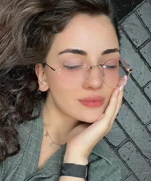 Beryl gold   Plastic  Sunglasses, model view