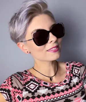 Venus black   Acetate  Sunglasses, model view