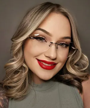 Loving silver   Metal  Eyeglasses, model view