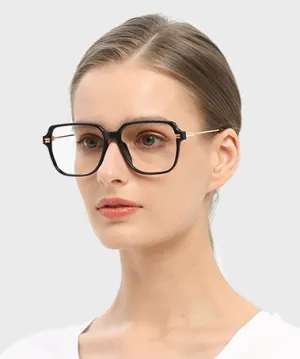 Chantel black   Plastic  Eyeglasses, model view