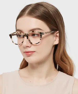 Eva petal tortoise   Acetate  Eyeglasses, model view