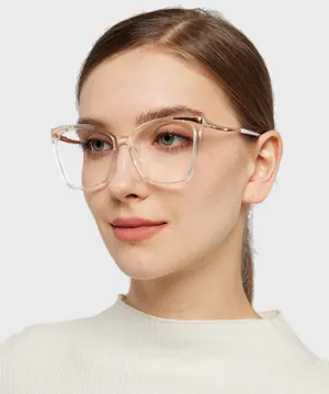 Sine clear   Plastic  Eyeglasses, model view
