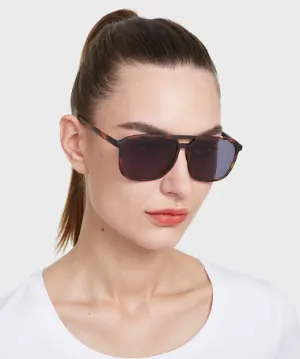 Bess warm tortoise   TR90  Sunglasses, model view