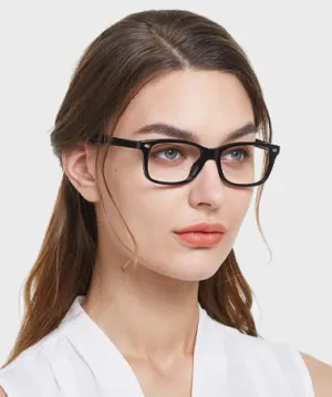 Nora black   TR90  Eyeglasses, model view