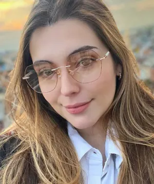 Crystal rose gold   Metal  Sunglasses, model view