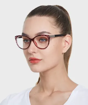 Xenia red   TR90  Eyeglasses, model view