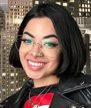 Fairy gold   Metal  Eyeglasses, model view