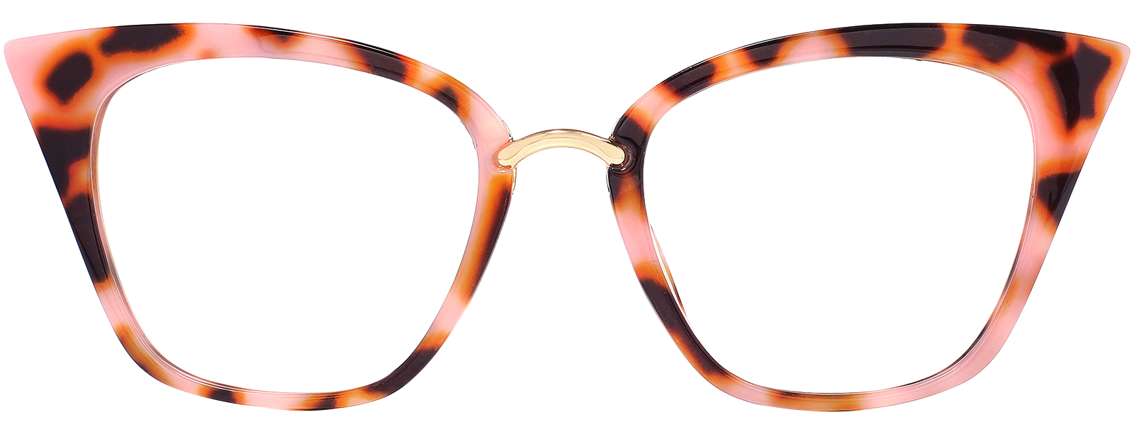 Fara Pink Tortoise Cat Eye Eyeglasses