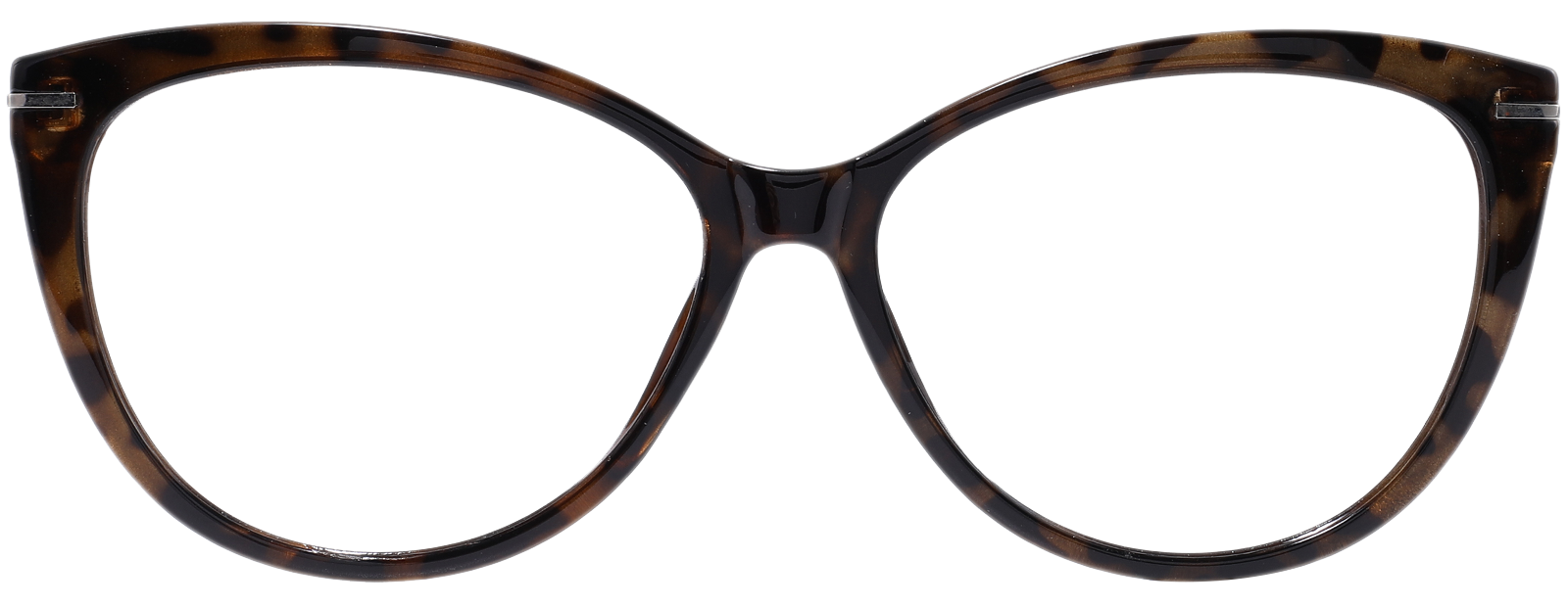 Xenia Brown Tortoise & Black Cat Eye Eyeglasses