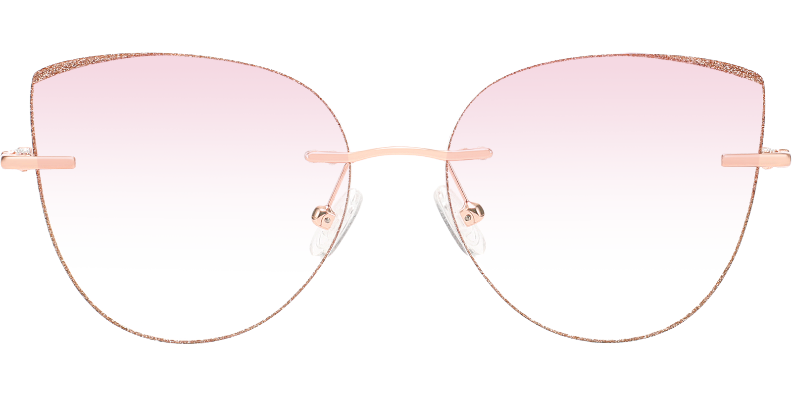 Glamour Light Pink Cat Eye Sunglasses