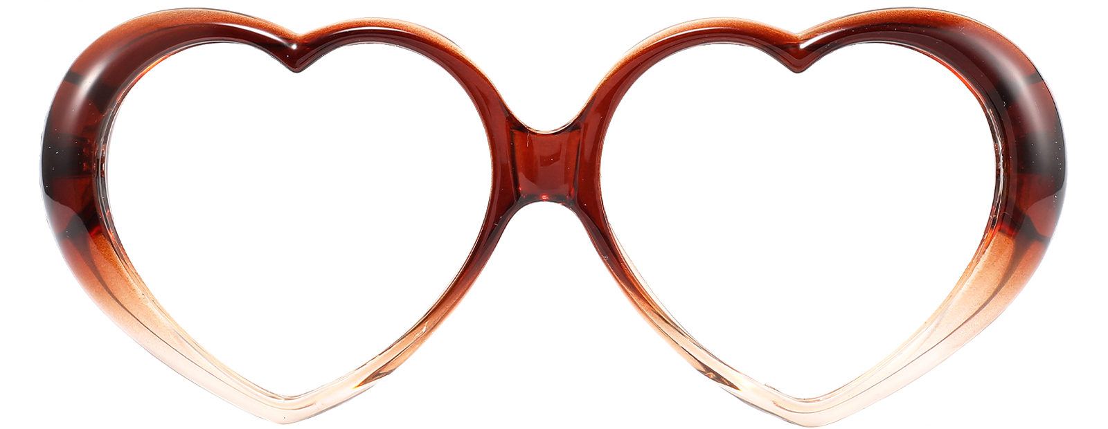 melissa-gradient-brown-heart-eyeglasses-cliclime