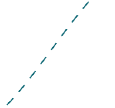 Imagem ilustrativa de linha pontilhada na cor amarela