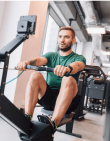 person rowing