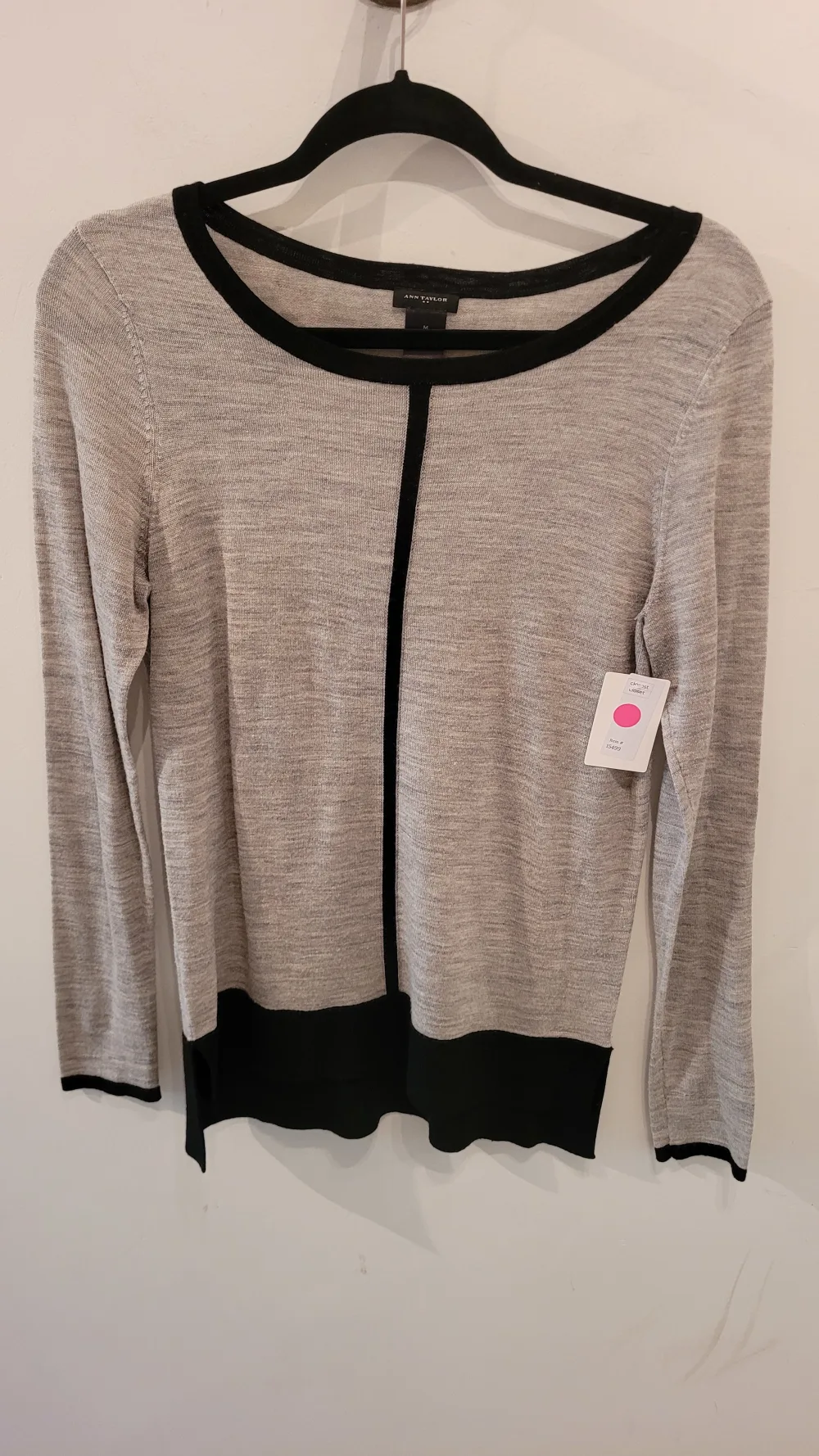 Ann taylor grey sweater hotsell