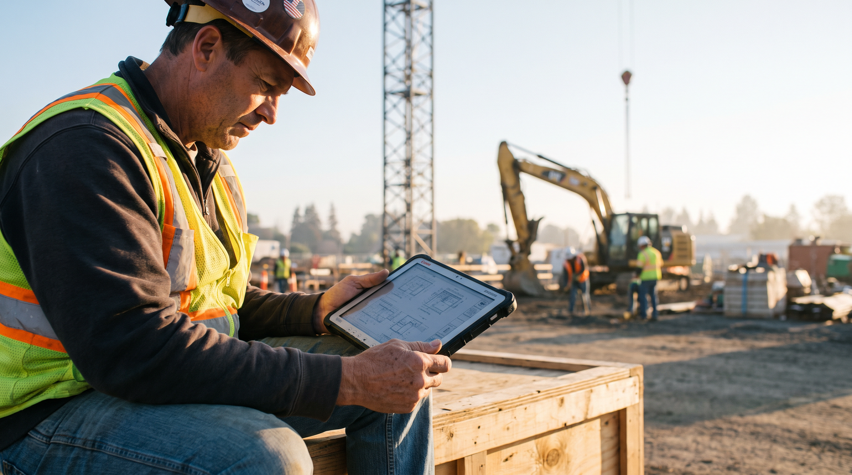 Contractor renting heavy equipment online