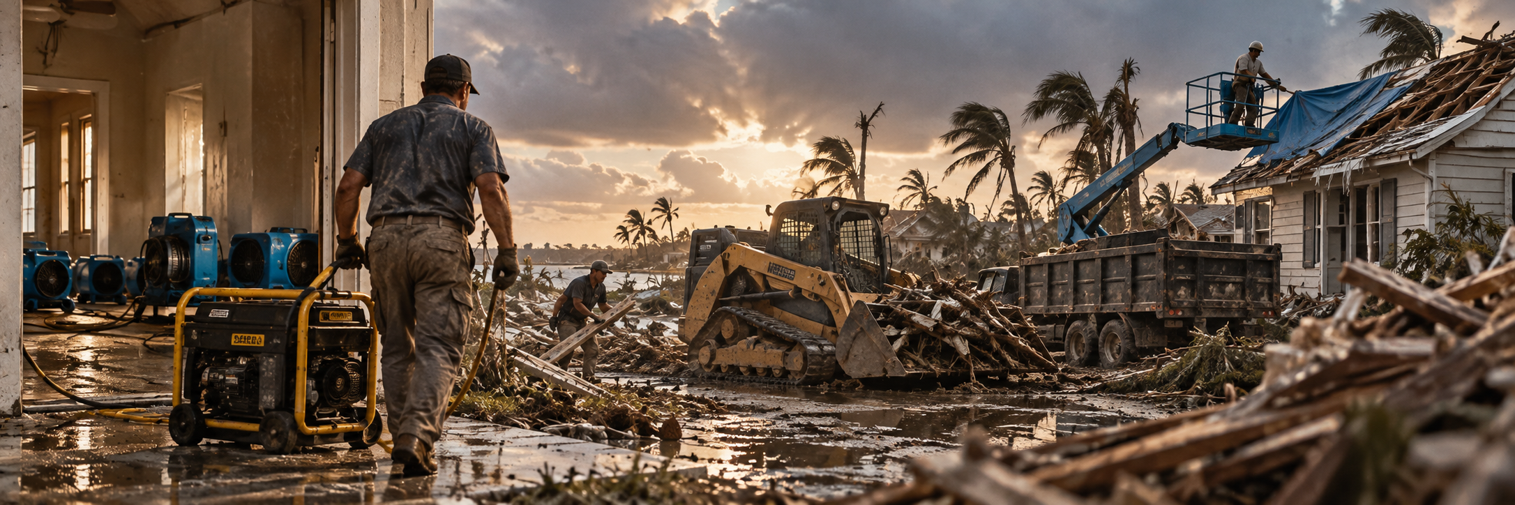 Hurricane Cleanup Equipment Rental Guide for Contractors | Dizel