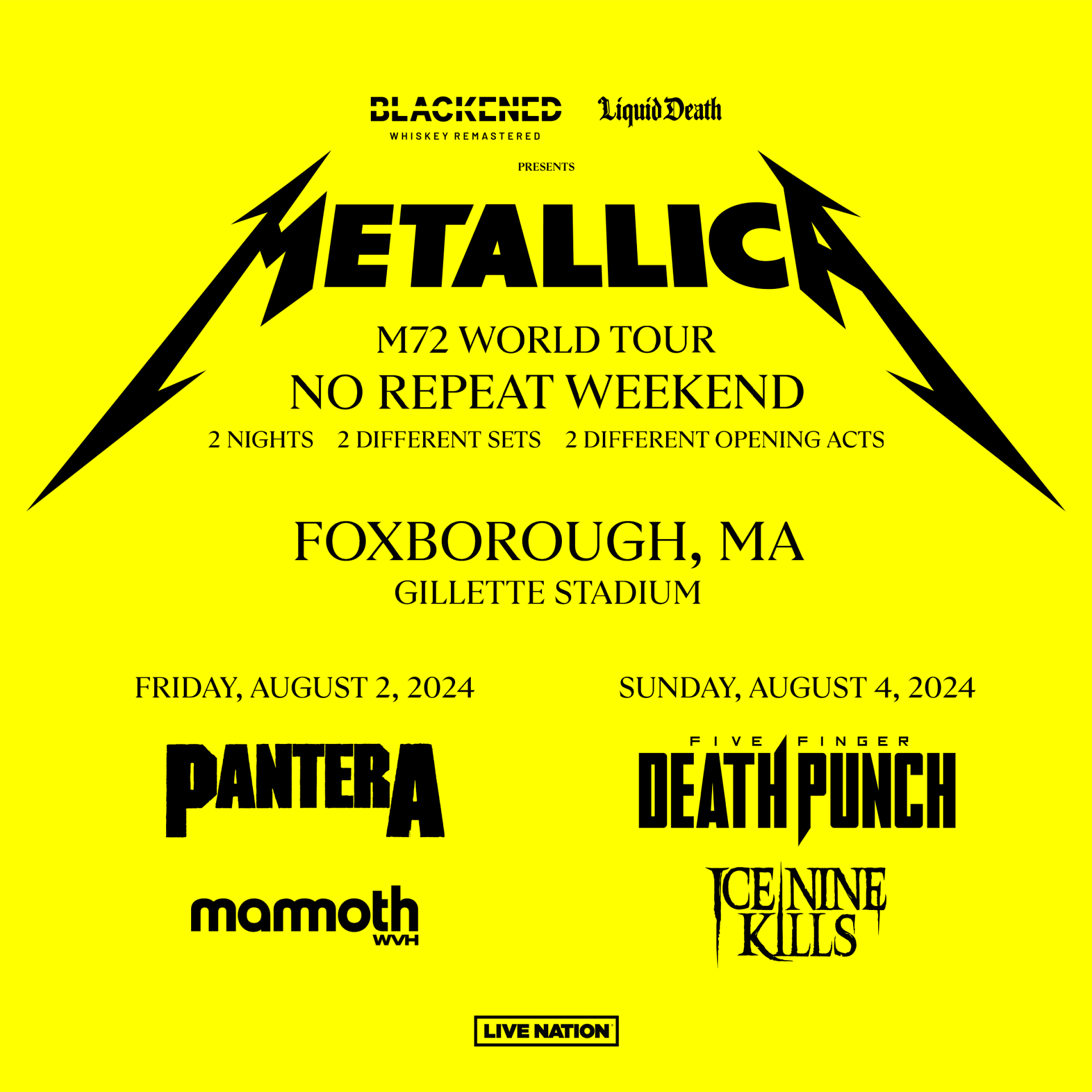 VIP Metallica Experience with Artist Meet & Greet closiit