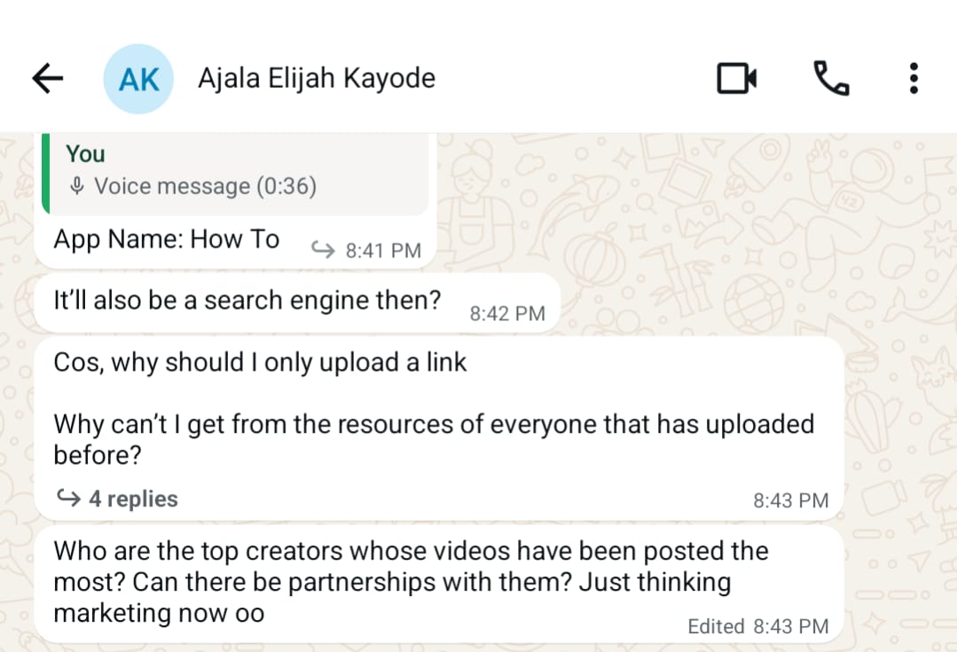 Ajala's query about the app name & positioning