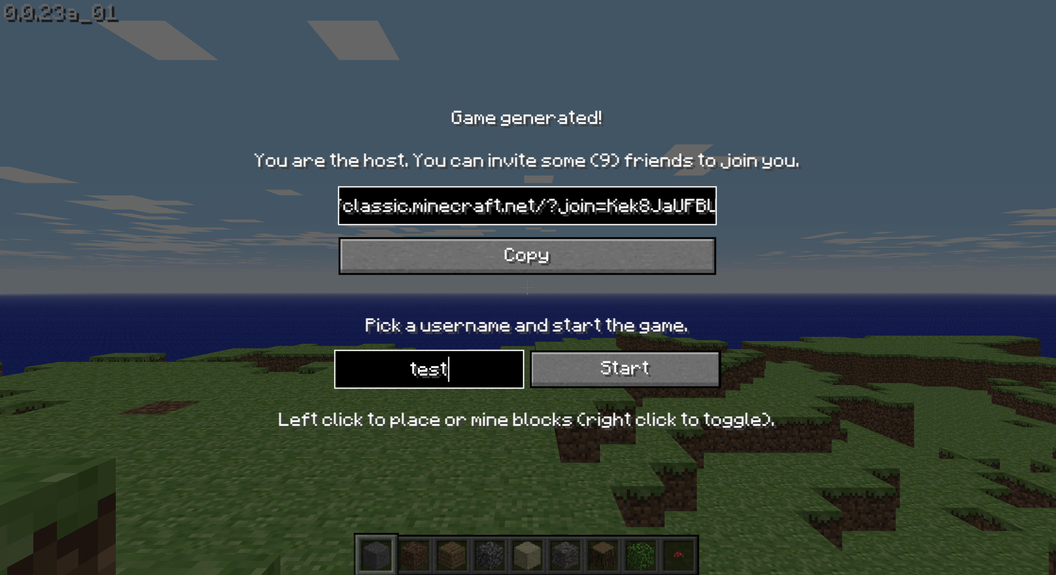 Classic minecraft net join