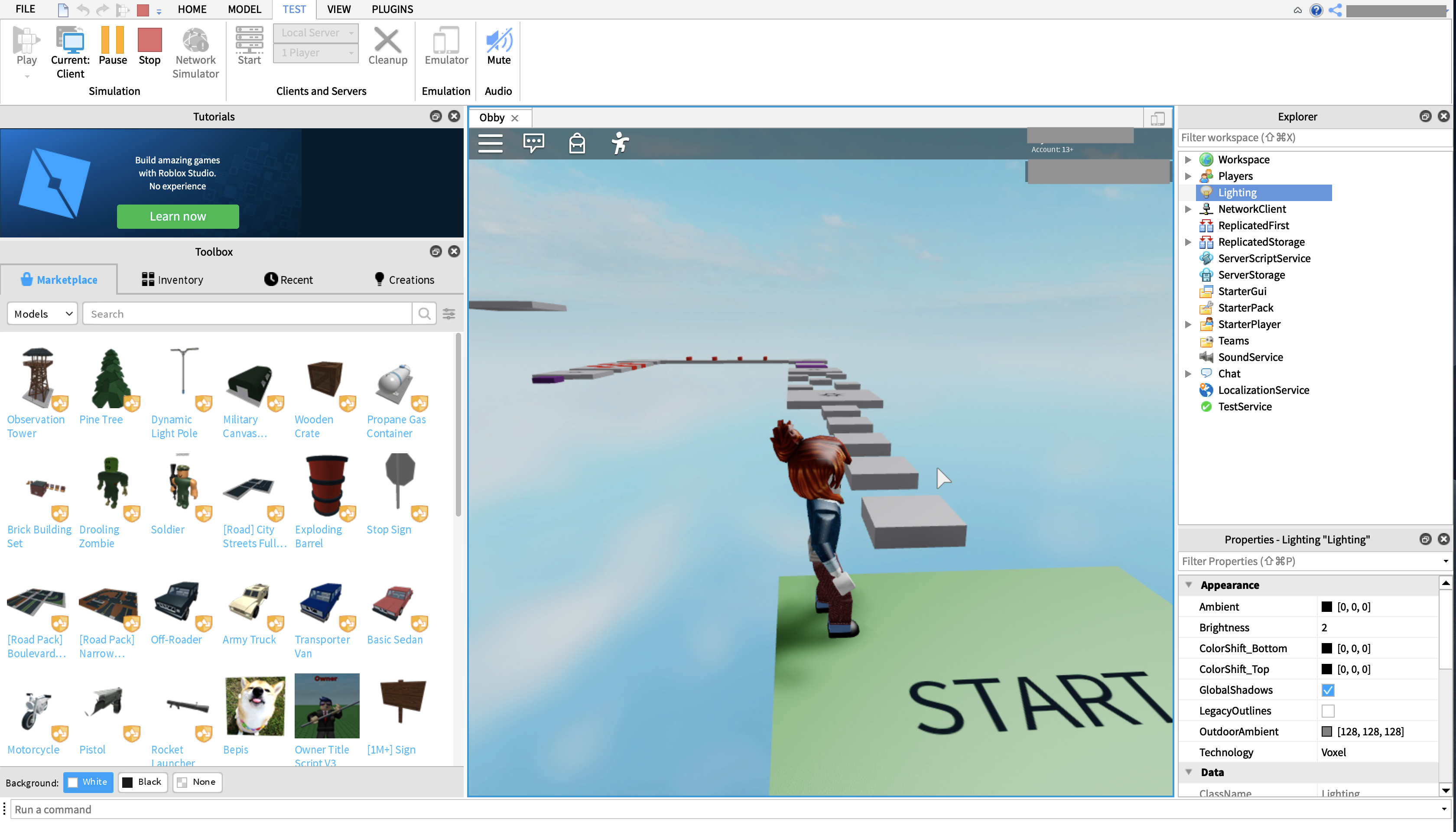 How To Create Your First Roblox Obby Game Everything Minecraft - create roblox obby on a tablet