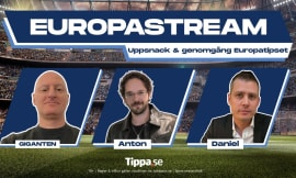 Video: Uppsnack & Genomgång Europatipset med 1,5M extra i potten