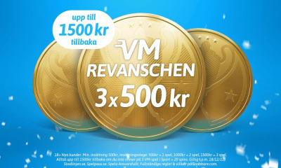 Erbjudande: Pengarna tillbaka på 3 VM-matcher